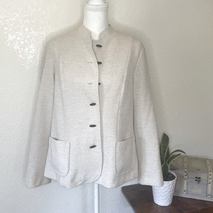 Marty‎ Gutmacher | Womens Elegant Cream Blazer with buttons Size M